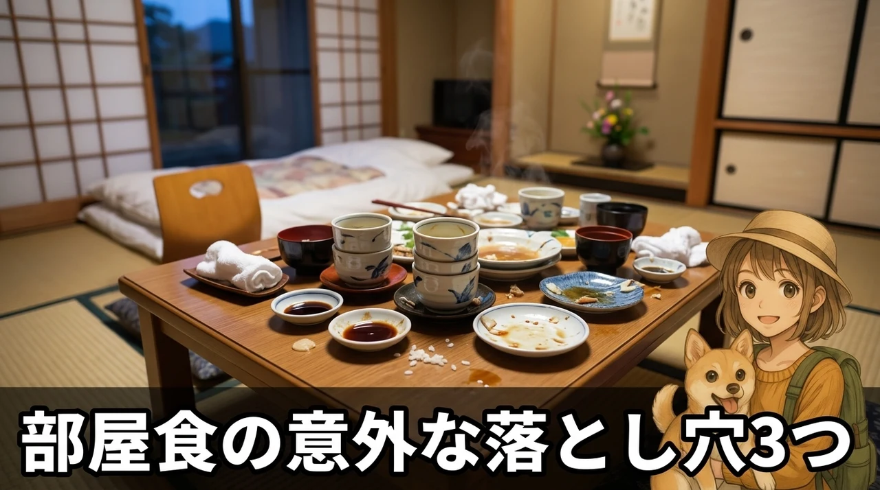 客室で部屋食を選択するデメリット3つ
